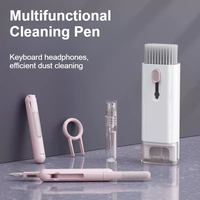 7 In1 Cleaning Kit Computer Keyboard Cleaner Brush Earphones Cleaning Pen For Headset LPAD Phone Cleaning Tools Keycap Puller