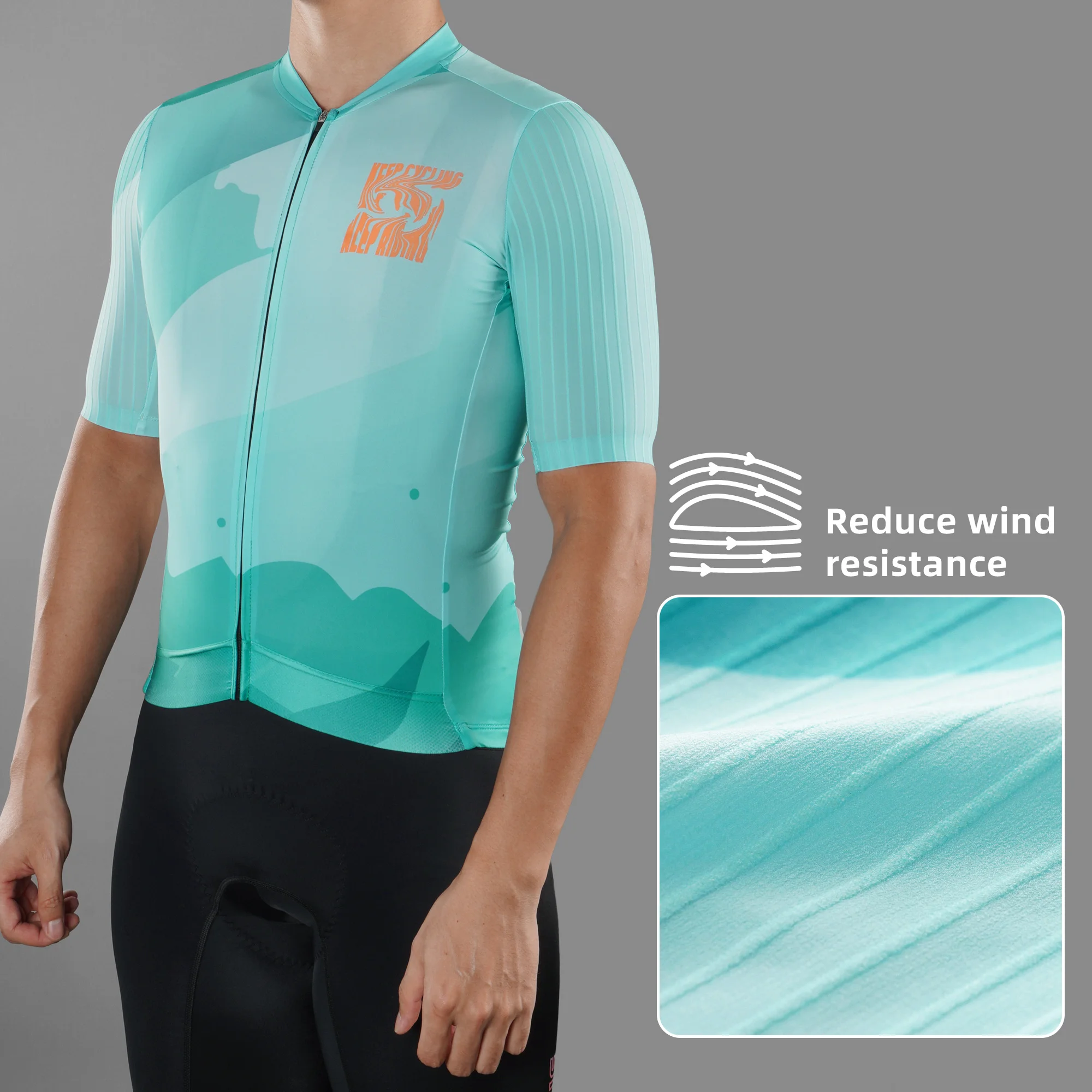 DAREVIE Man Cycling Maillot AREO High Speed PRO Anti UV Level Men's Cycling Shirt Anti Slip Moisture Wicking Cycling Jersey Man