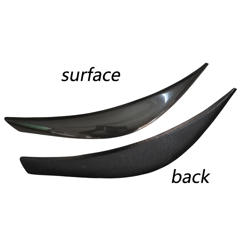 LP Style For Hyundai Veloster 1.6L 1.6T Carbon Fiber Wide Body Headlight Eyebrow CF Bumper Eyelid Auto Body Kit eyebrows 1pair