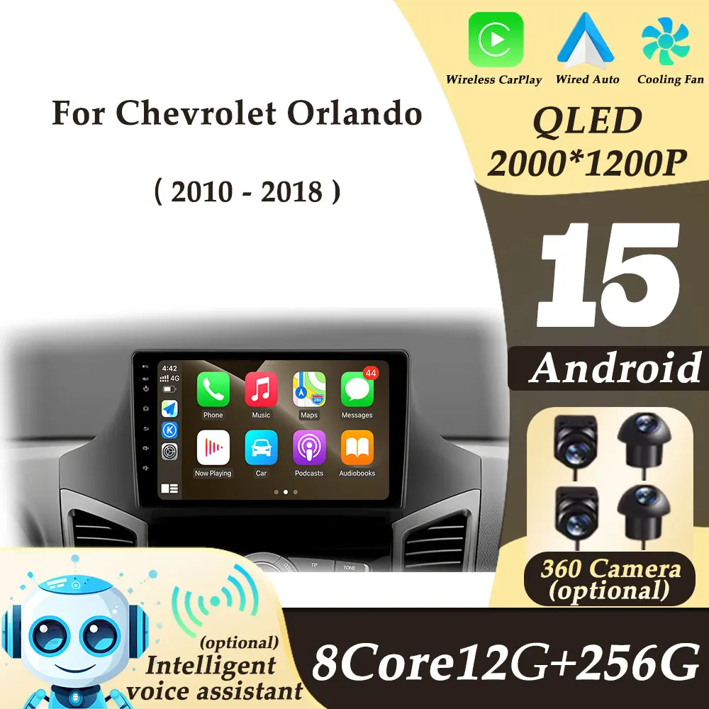 

Multimedi Player Android 15 for Chevrolet Orlando 2010 - 2018 Wireless CarPlay Car Radio Auto Tools GPS Navi Split Screen WIFI