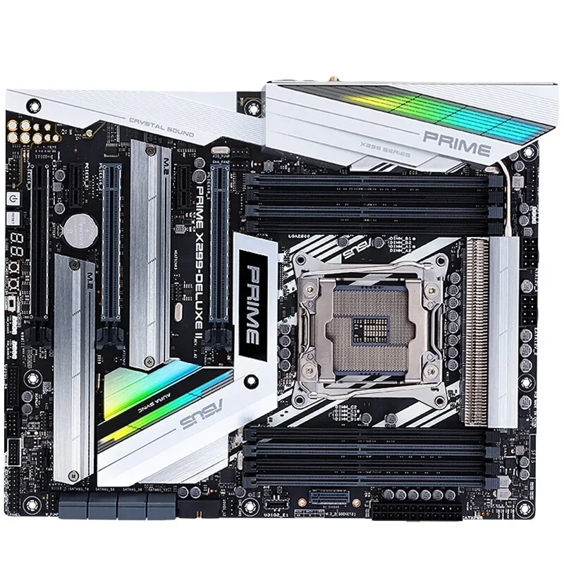 Prime X299-Deluxe Ii X299 Moederbord LGA2066 (Core X-Serie) atx DDR4 M.2 U.2 Thunderbolt 3 Met Dual Giga