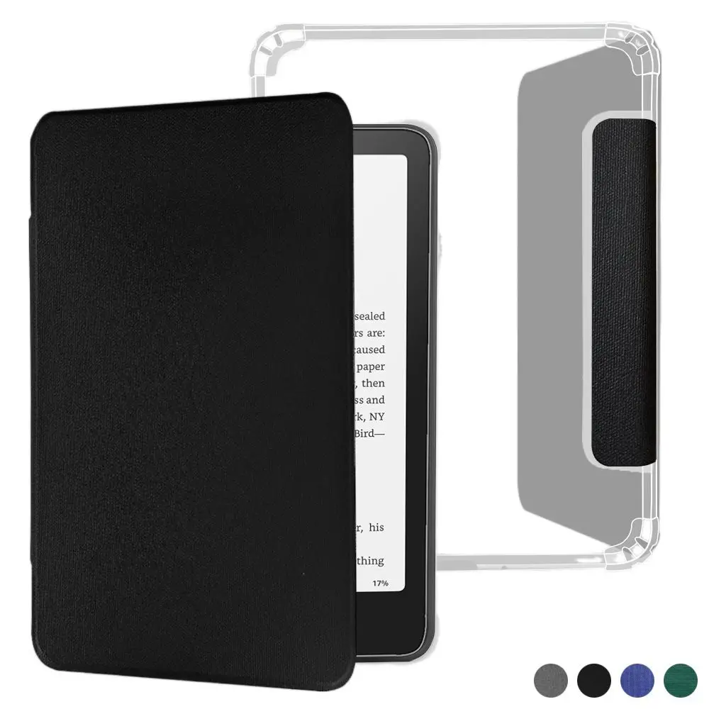 

Auto Wake/Sleep Smart Case Soft Back Wear Resistant e-Reader Cover for Kindle Paperwhite 12th Gen 7 inch 2024 Colorsoft