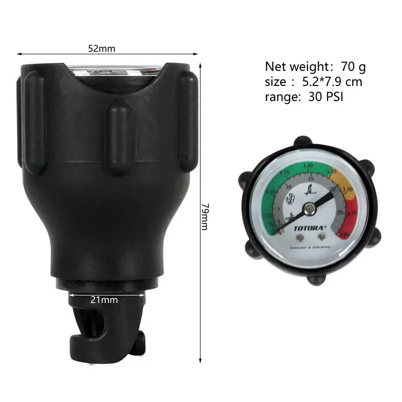

30psi 2 бар ПП манометр надувная лодка SUP доска каяк считыватель давления воздуха тест измерительный аксессуар насос инфляции