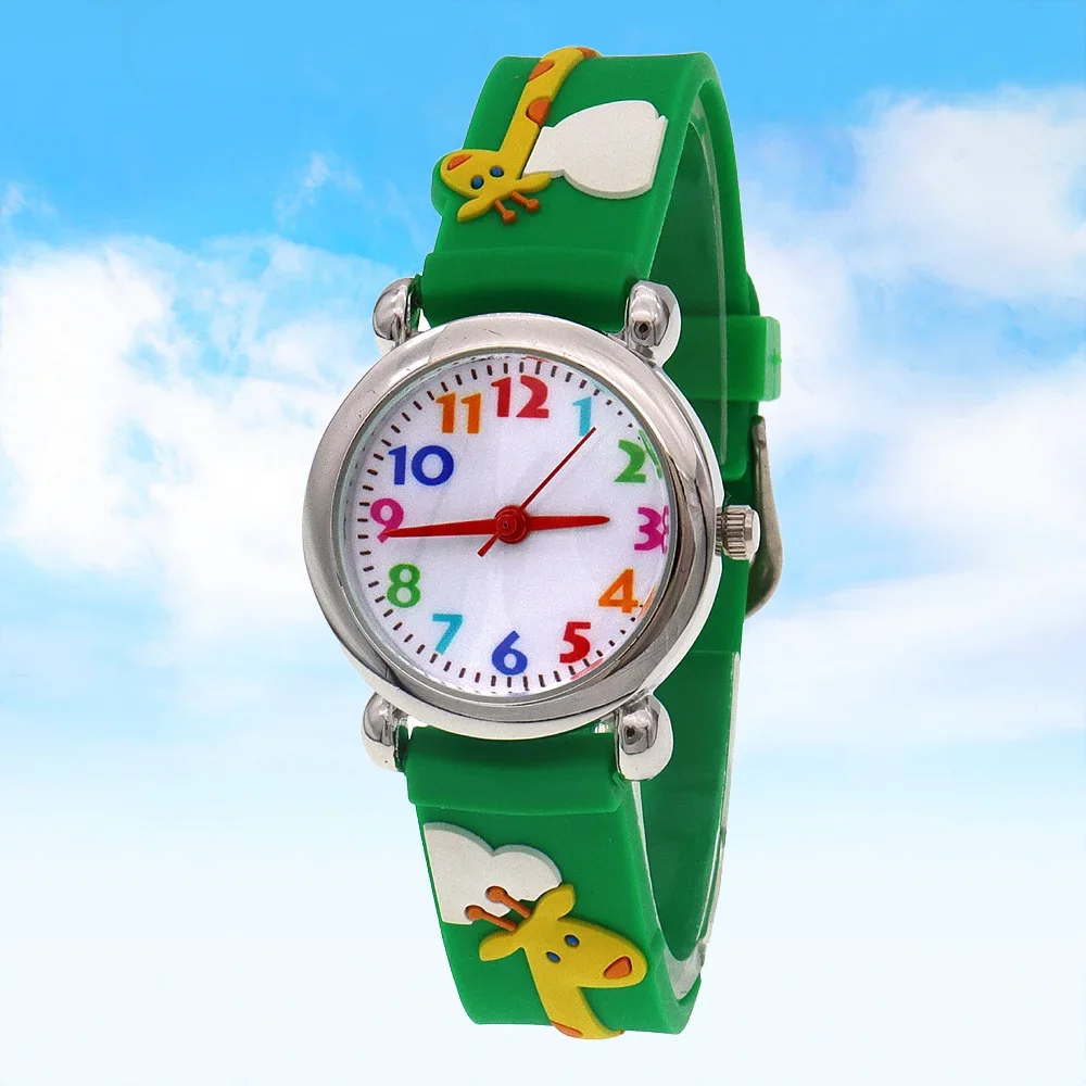 Educational Animal Kids Watch with Silicone Strap Time-Telling Fun Wristwatch Toy for Boys & Girls Birthday Gift