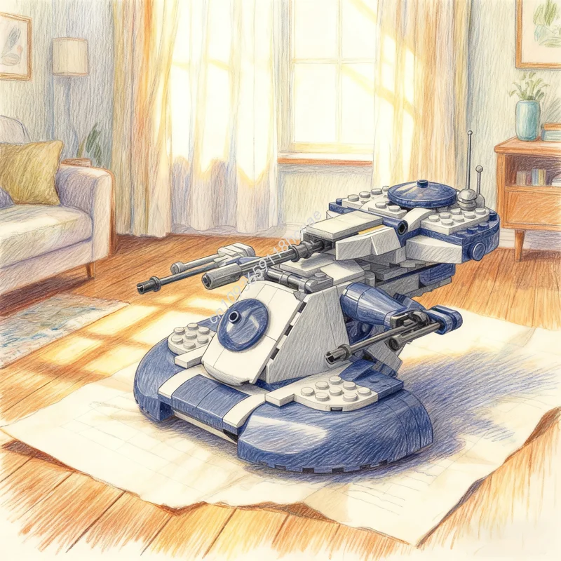 244 pçs moc tanque de assalto blindado redesenhado aat estrela batalha modelo blocos de construção arquitetura brinquedo presentes natal tijolo