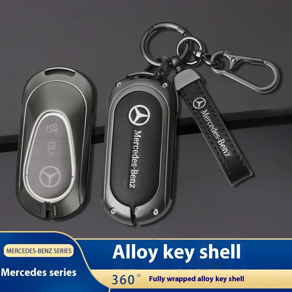 

Car Alloy Key Case Key Bag Shell For Mercedes Benz 2022 C S Class W206 W223 S350 C260 C300 S400 S450 S500 Key Shell Protector
