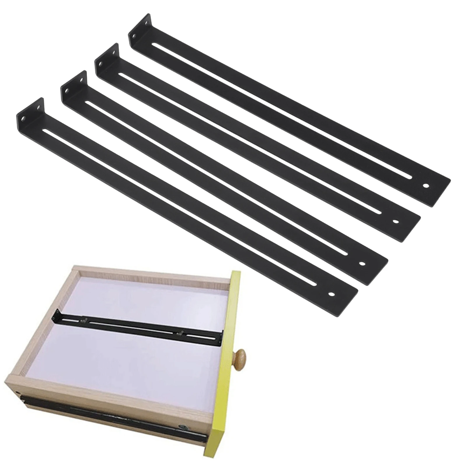 1 Set Drawer Repair Kit Furniture Reinforcement Repair Accessories Bracket For Cabinet Furniture Rail Rack Part