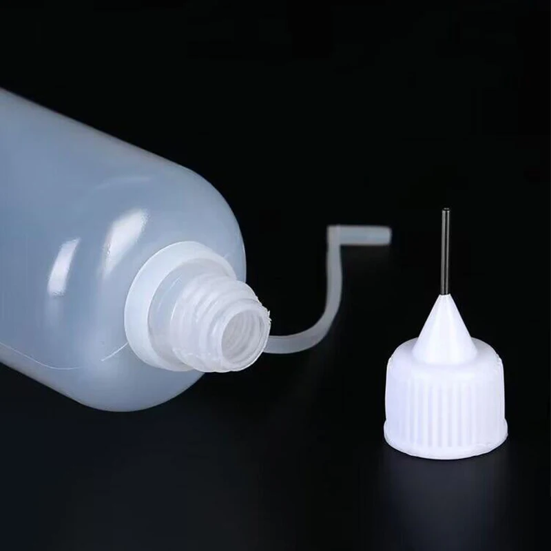 5/10/20/30/50/100ML  Needle Tip Glue Applicator Plastic Bottle Essential Oil Injection Pigment Bottle