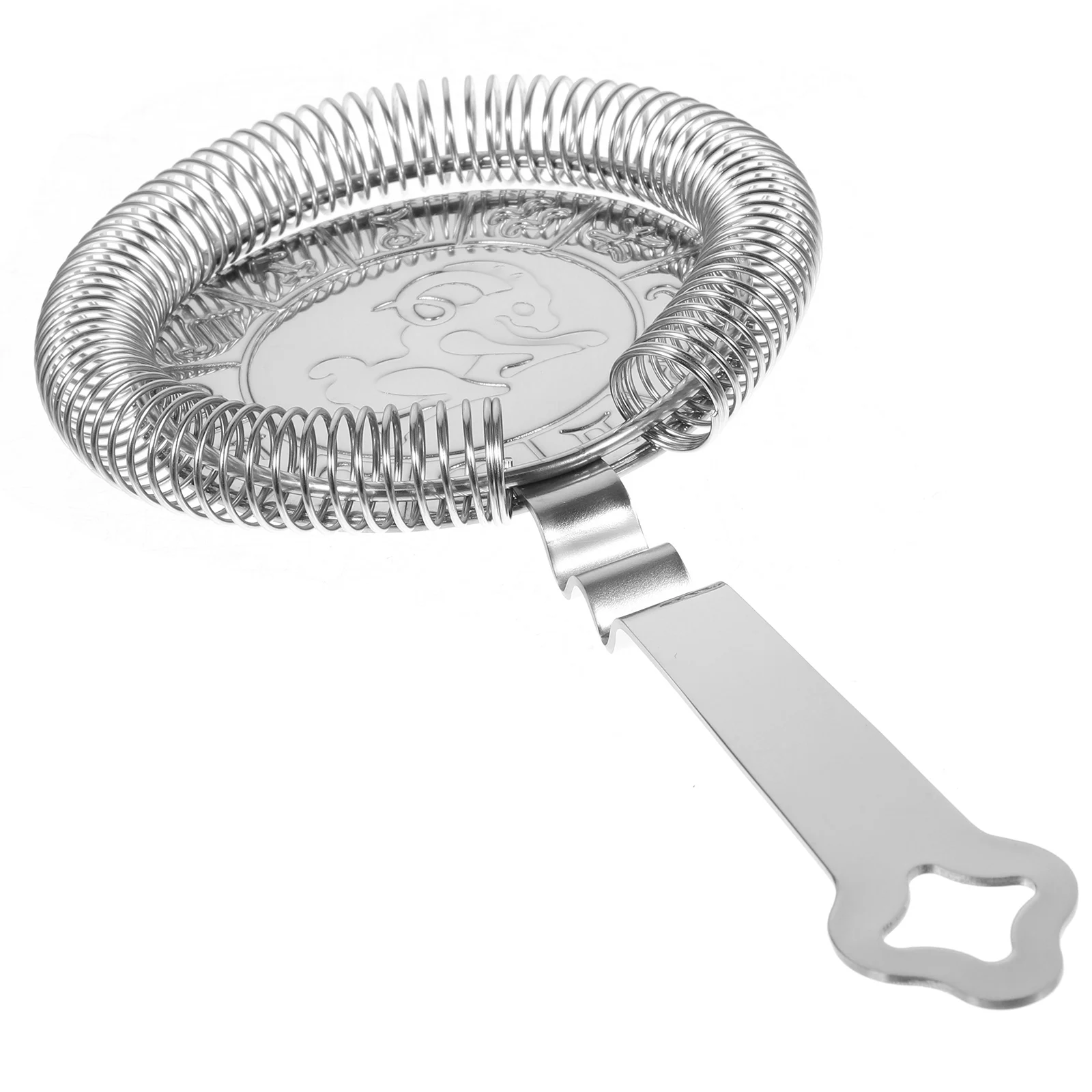 

Stainless Steel Cocktail Ergonomic Grip Smooth Surface Easy Clean Bar Drink Strainer Bartending Tool Ice Metal Bar