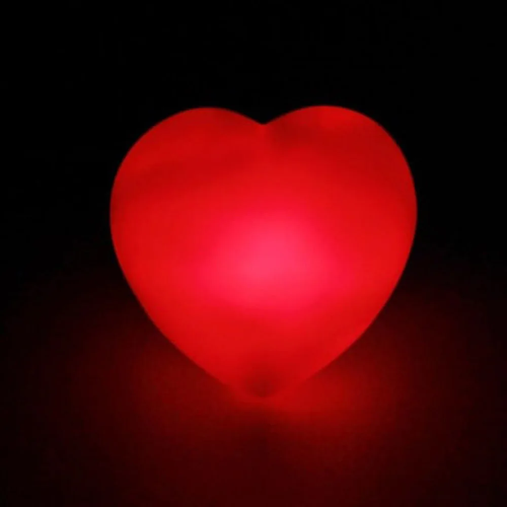 Clear LED light night lamp desktop Decor Gift quality materials red heart Light,Love Camping,home, school, Car, hotel, restauran