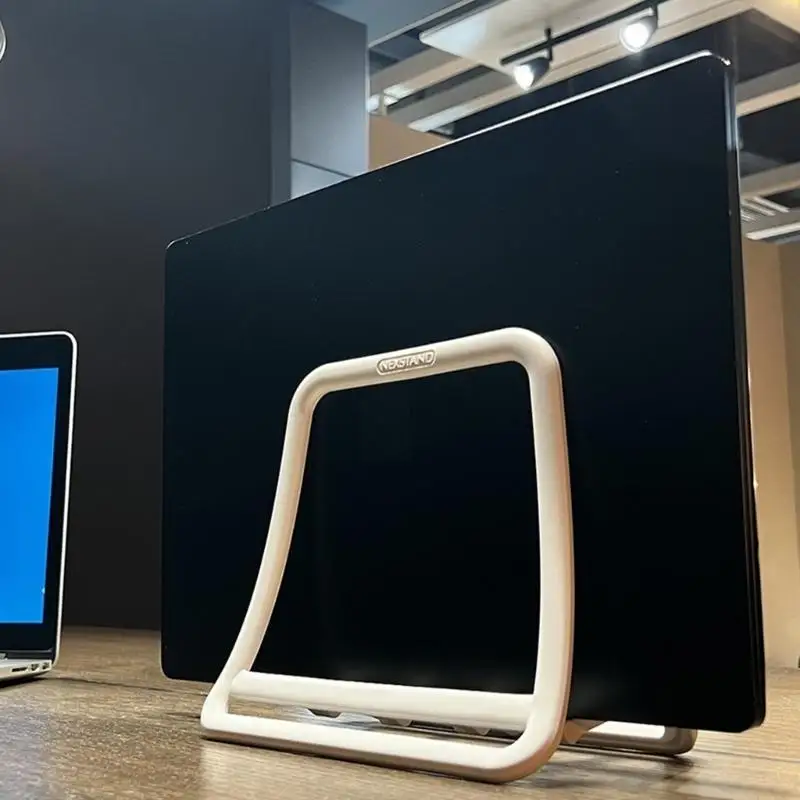 652f 조정 가능한 수직 노트북 스탠드 데스크 홀더 데스크탑 도크 공간 저장 노트북 스탠드 노트북 용.