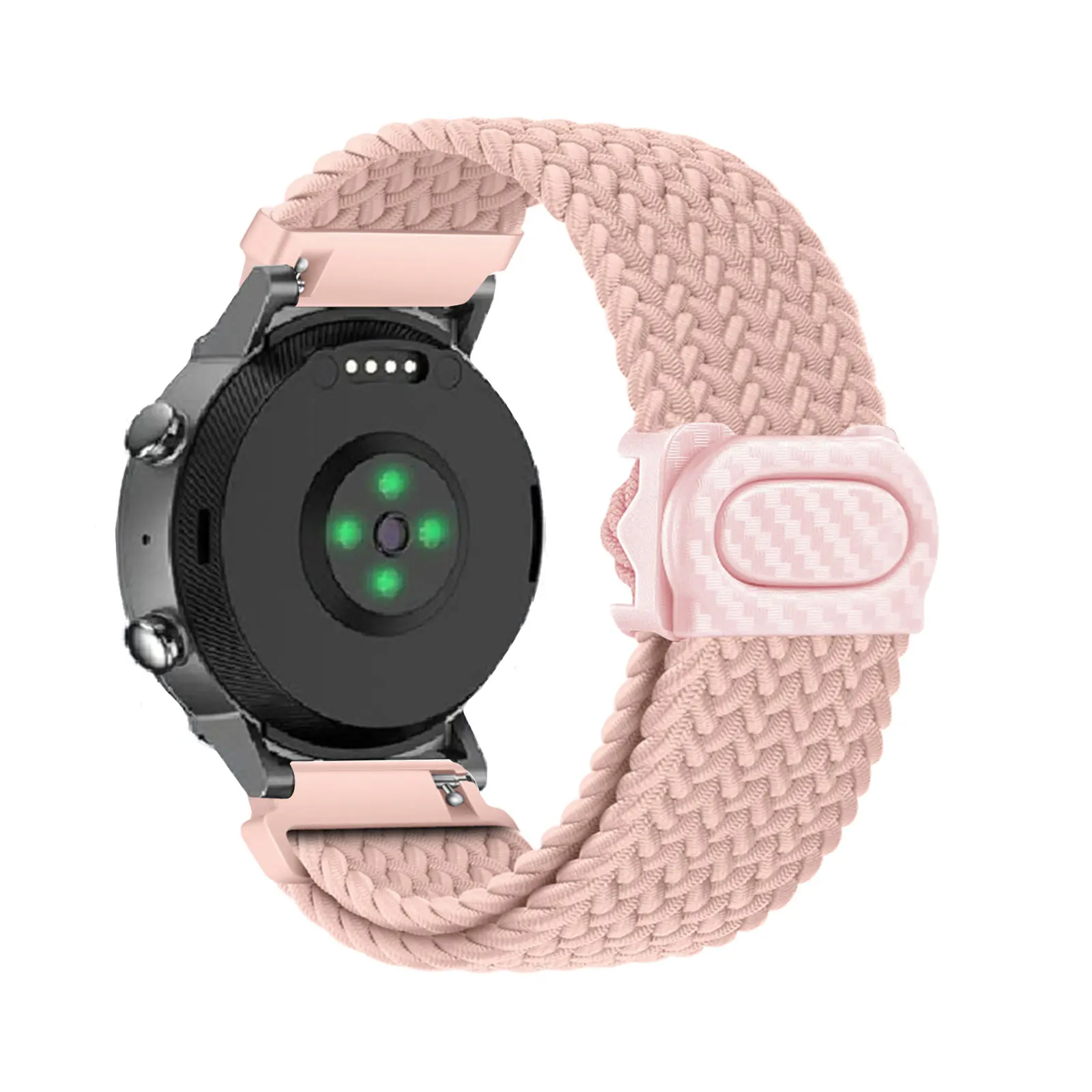 

Elastic Nylon Bands for Ticwatch E3 20mm Band, Plastic Buckle Adjustable Nylon Strap