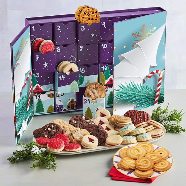 Customized queryCustom Advent Calendar Luxury Cardboard Paper Gift Calendario De Adviento Packaging Christmas Box Adventskalende
