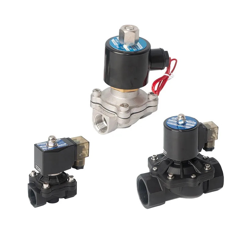 

2W Series 2W250-25 One-way Normally Closed Brass 304 Stainless Steel Water Air Solenoid Valve DC12V DC24V AC220V