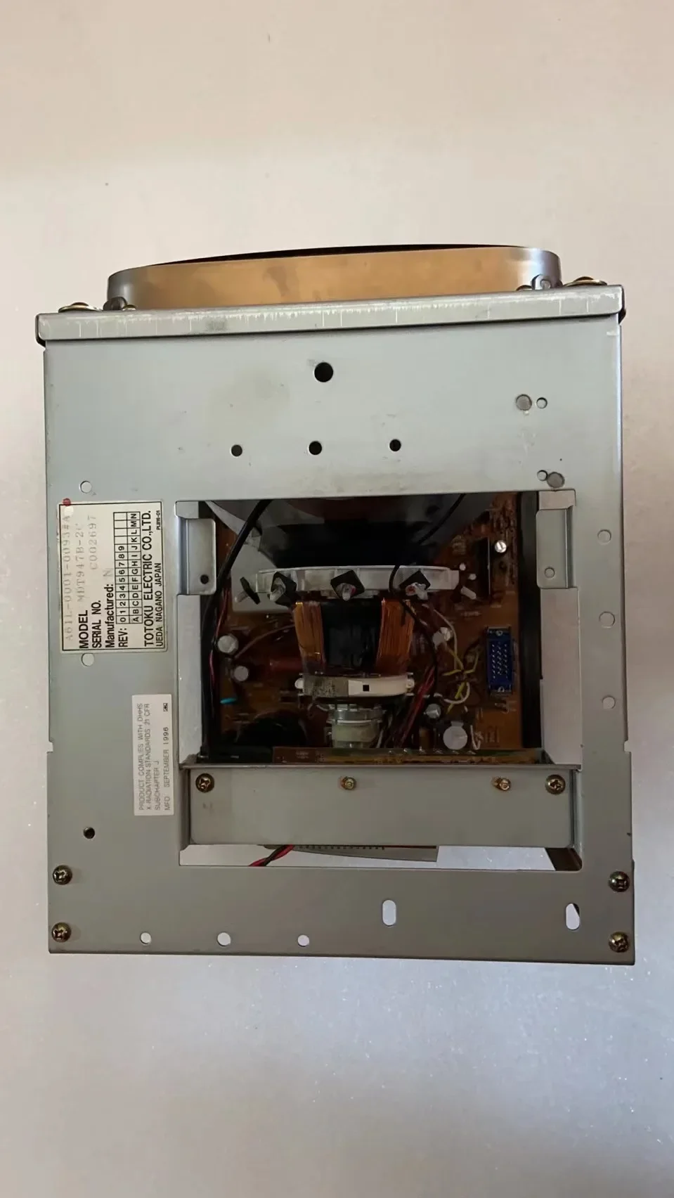 Second-hand A61L-0001-0093#A FANUC CRT Display Screen Unit A61L 0001 0093 A