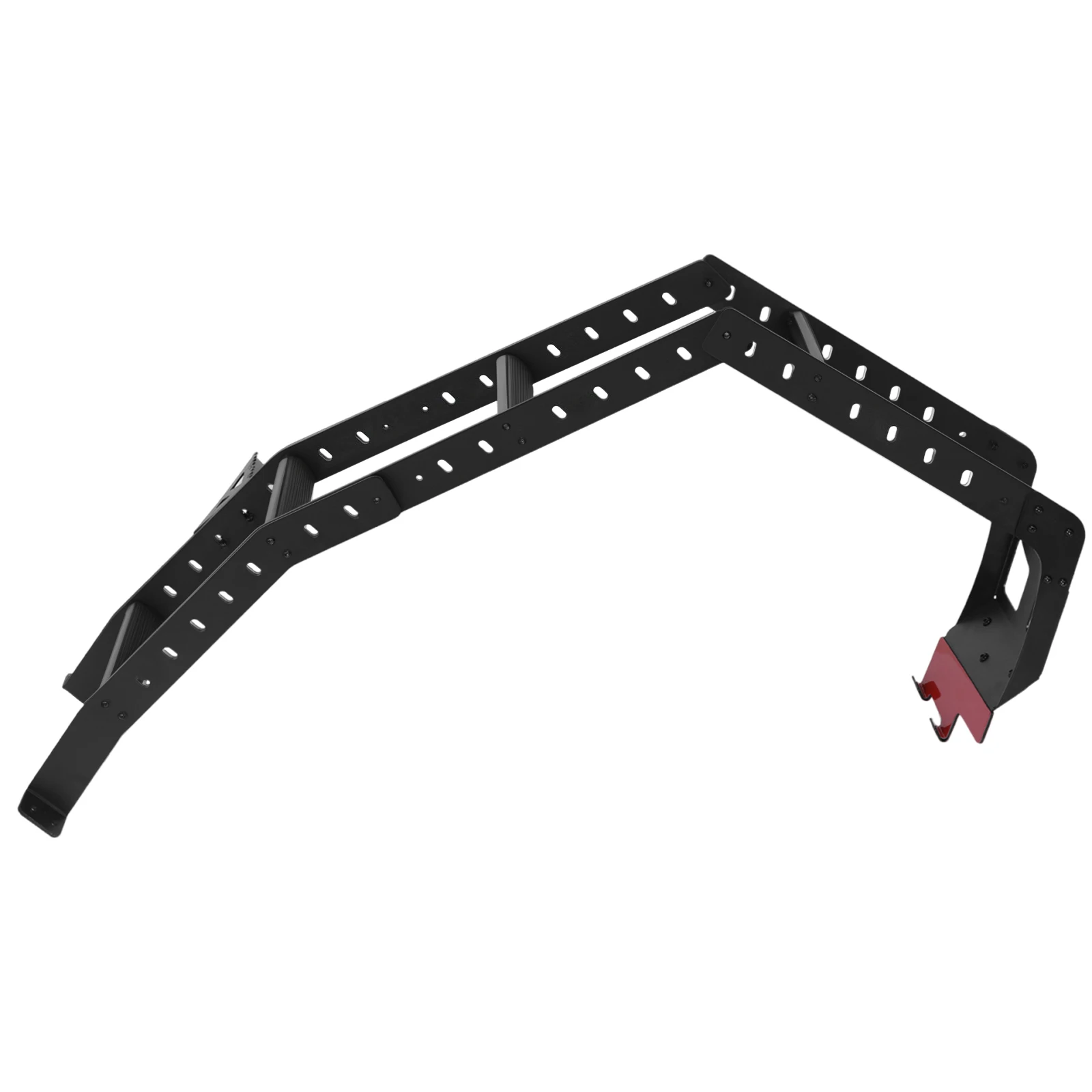 Tangga Pintu Belakang Aluminium Kekuatan Tinggi Anti Selip Slot-T Tahan Cuaca untuk Toyota 4Runner 2010-2024 Akses Atap Off-Road