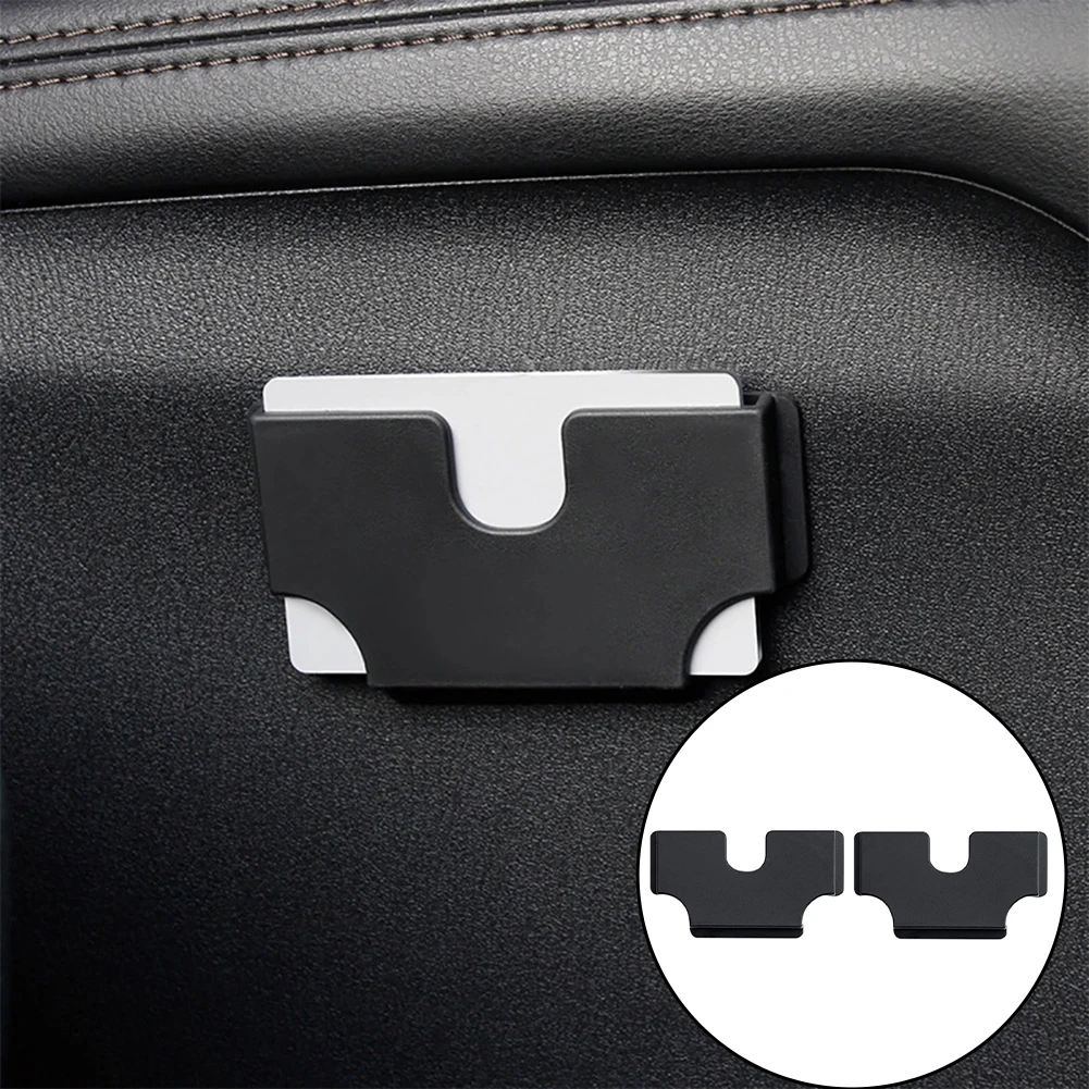 Car Visor Card Holder Organizer with TPE Reinforced Slot and ABS Structural Integrity Designed for Daily Driving Card Management