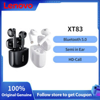 Original Lenovo XT83 Wireless Headphones TWS Earphones Bluetooth Headset Stereo Touch Control Earbuds With Mic