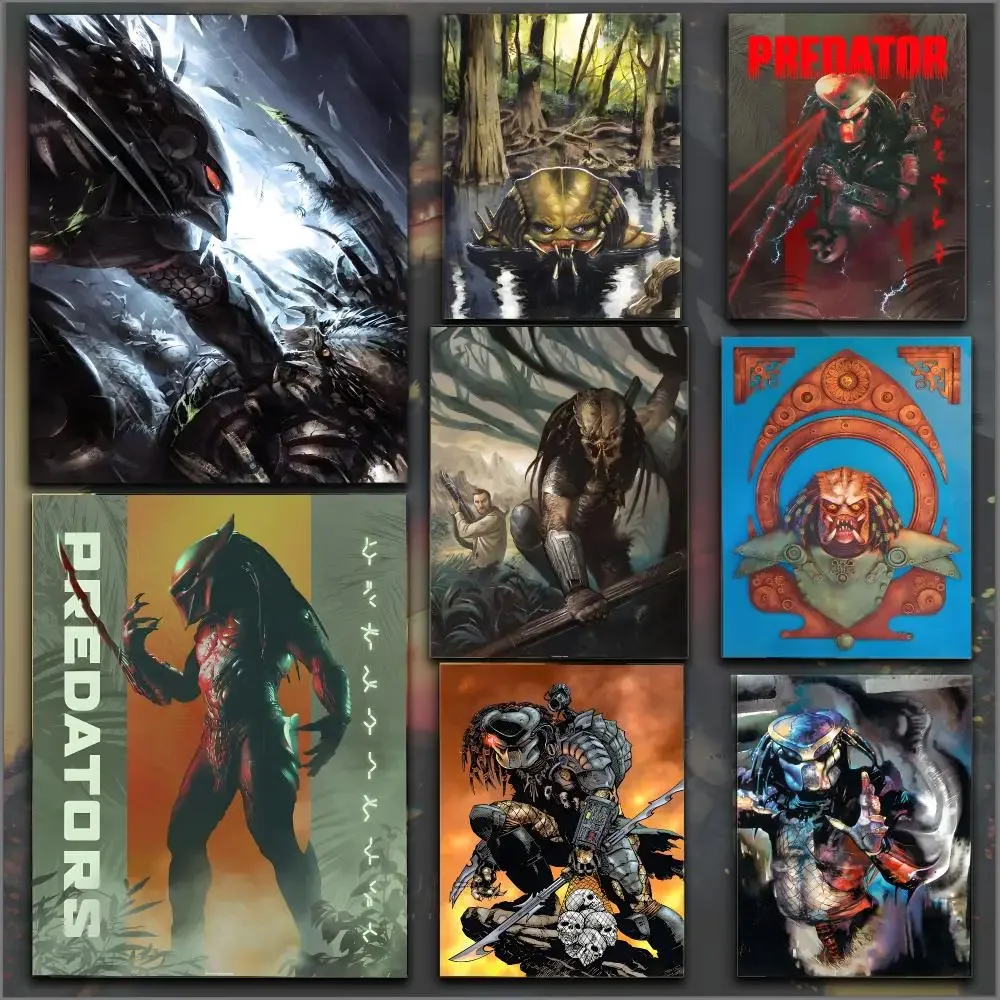 Arnold Schwarzenegger The Predator Poster Peel And Stick Matte PVC Easy Apply Removable Waterproof Frameless Home Decor