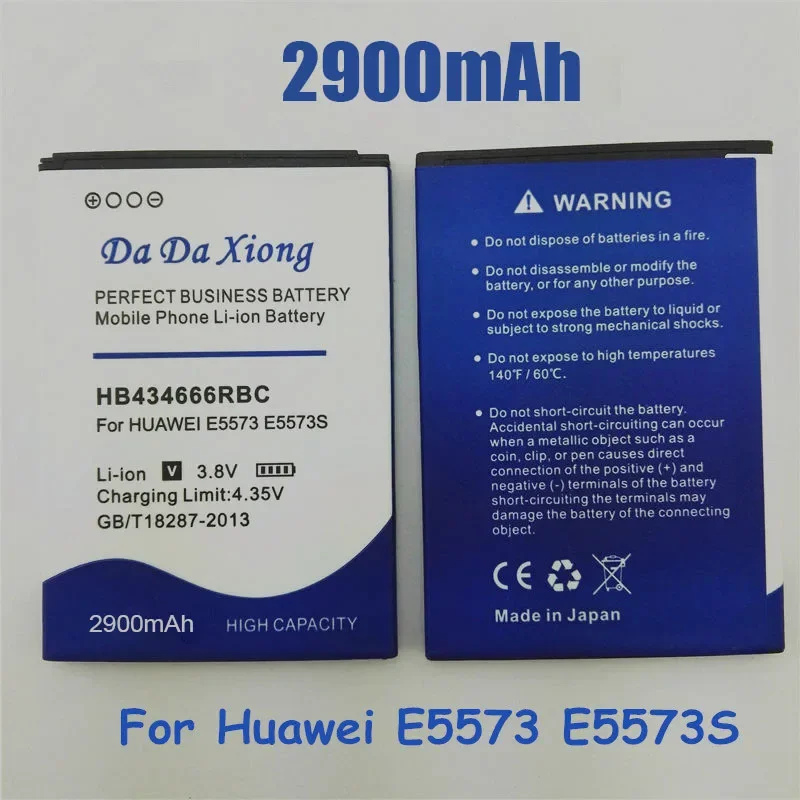 Full Protection And Safety 2900mAh HB434666RBC For Huawei E5573 S E5573S-32 E5573S-320 E5573S-606 E5573S-806 Battery