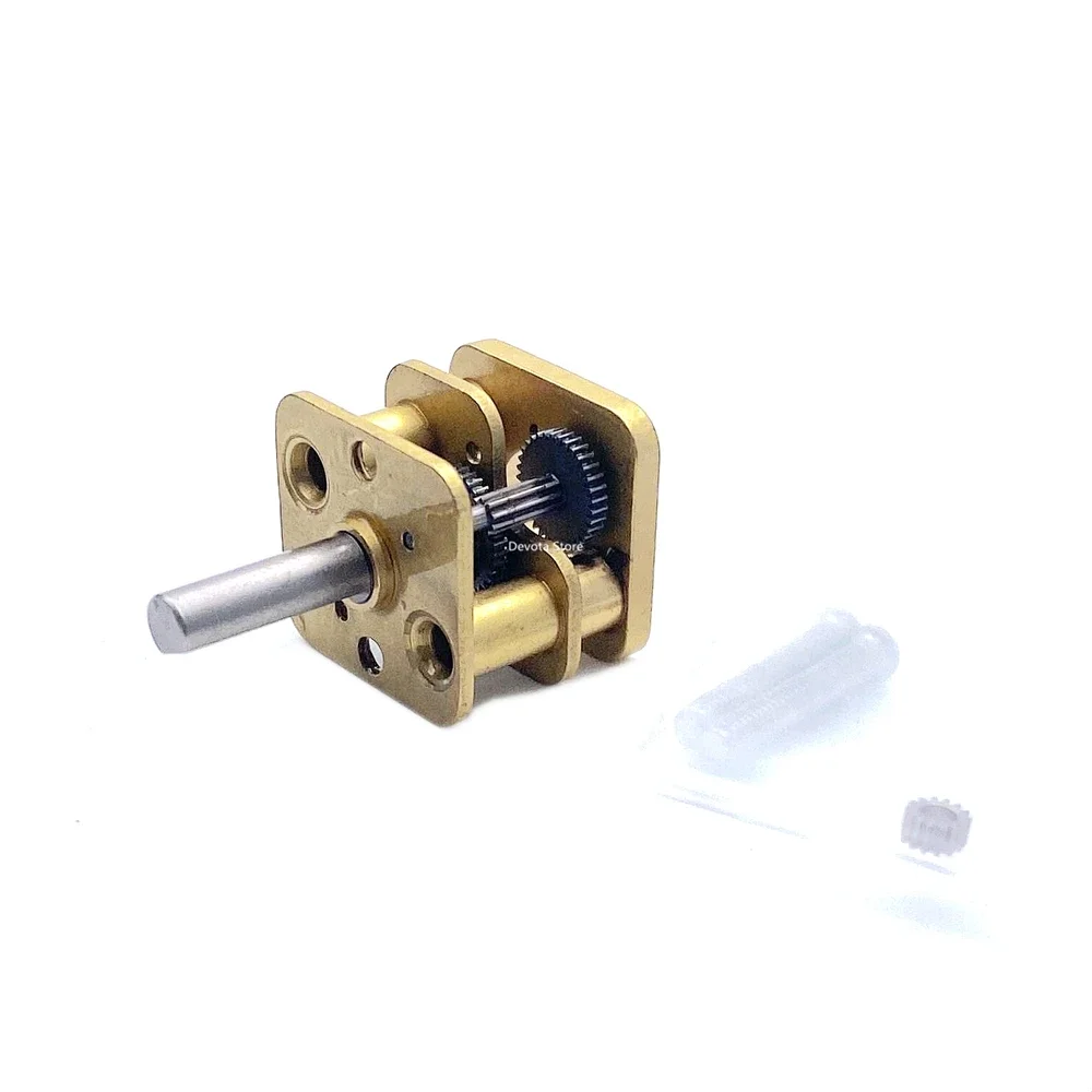 Military Quality 13mm*12mm Square All-metal Reducer Gearbox For 050 030 Motor (4.4/5.75/10MM D-Shaft)