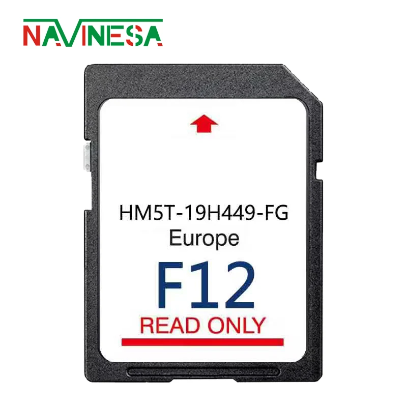 Version de carte de mise à jour de 64 Go pour Ford Focus depuis 2014 Sync2 F12 Full Europe Navigation System GPS SD Card HM5T-19H449-FG