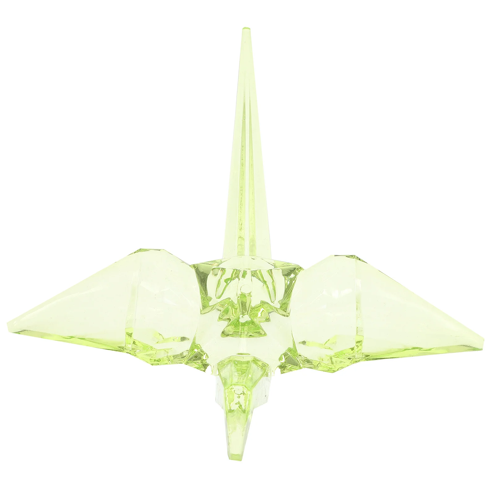 

Grass Green Origami Crane Acrylic 3D Decoration For Home Party Wedding Holiday Kids Gift Transparent Bird Decorative Ornament