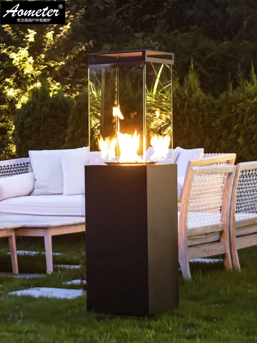 Outdoor Gas Heating Fireplace Hotel Courtyard Restaurant Roasting Fireplace Homestay Camping Real Fire Fireplace