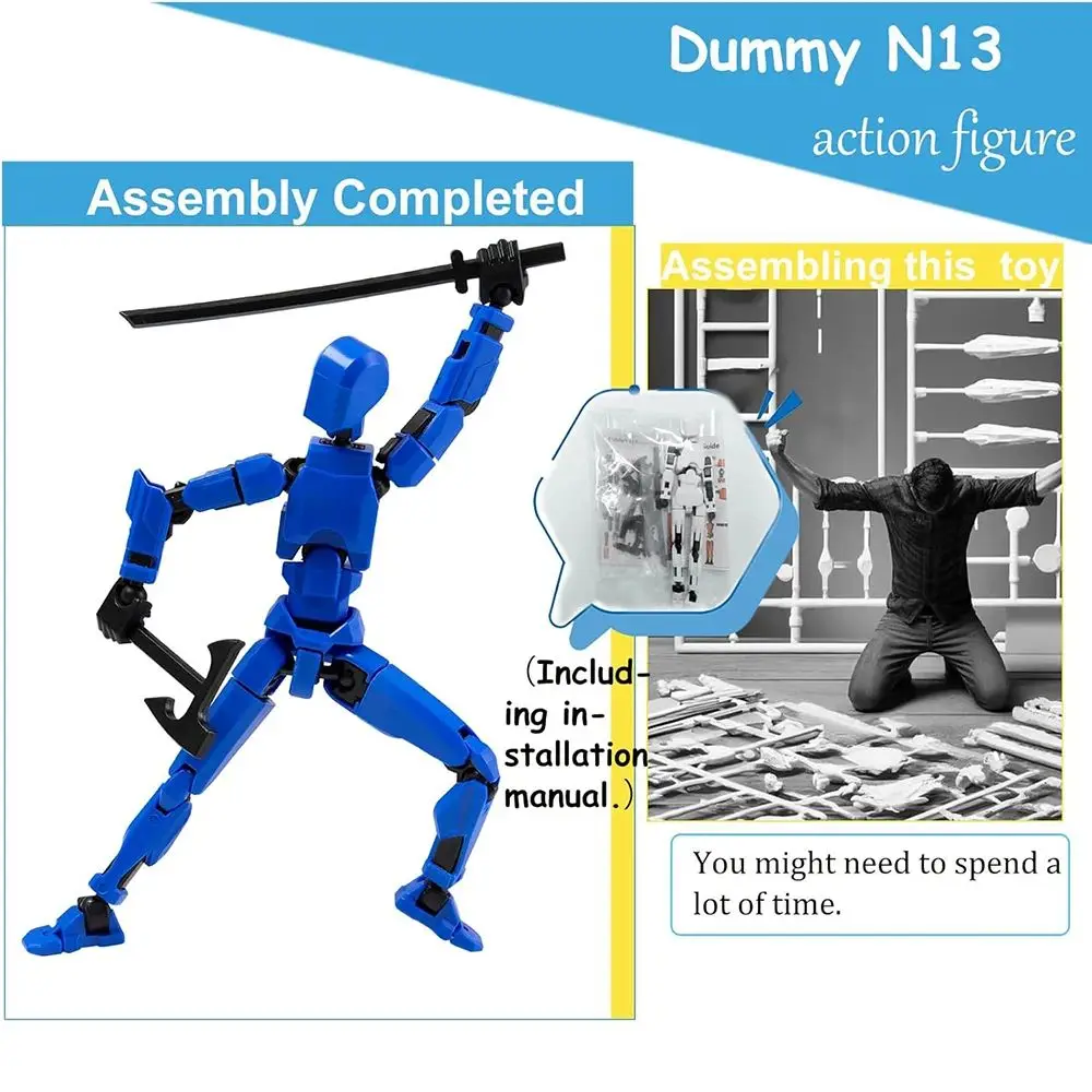 روبوت نموذج متعدد المفاصل المنقولة دمية دمية ثلاثية الأبعاد مطبوعة عارضة أزياء ألعاب Novelty عمل الشكل Shapeshift لعب هدايا للأطفال