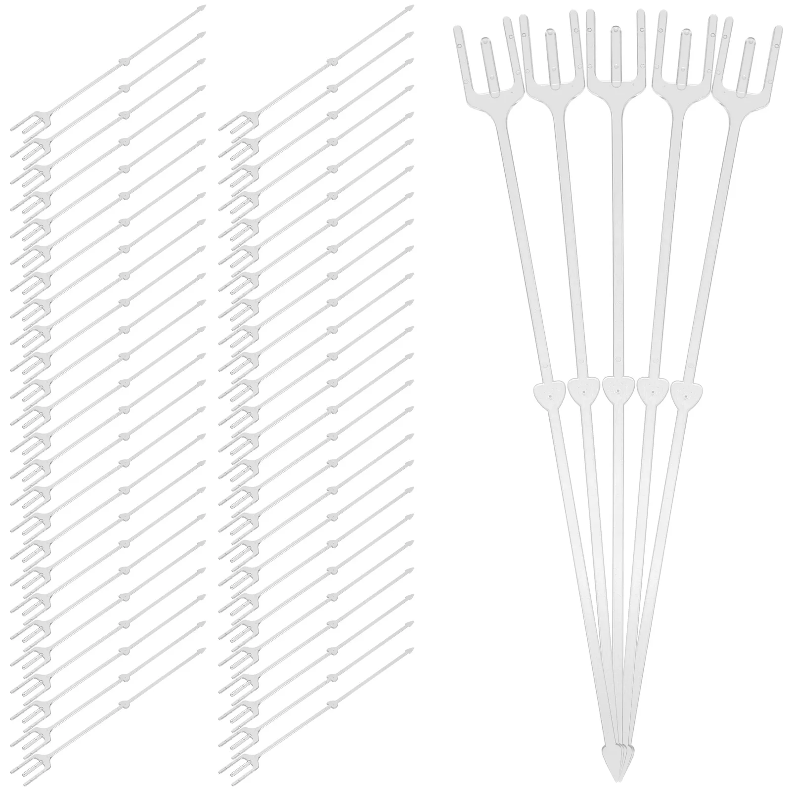 

1 Bag Transparent Plastic Floral Pick Card Holder for Flower Arrangements Wedding Birthday Party Table Number Holder Durable