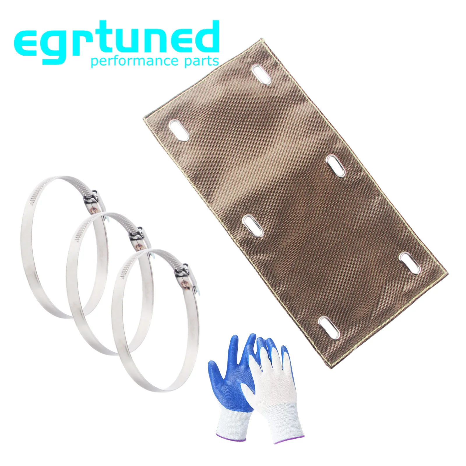 

Титановый цвет Базальтовое волокно Трубный щит Дизайн 6 x 12 дюймов Теплозащитный экран выхлопной системы