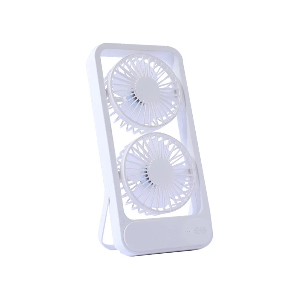 

Double Head Desktop Fan For Home Office Circulation Desktop Fan Dashboard Fan For Dormitory Bed ABS Material 290X140X44