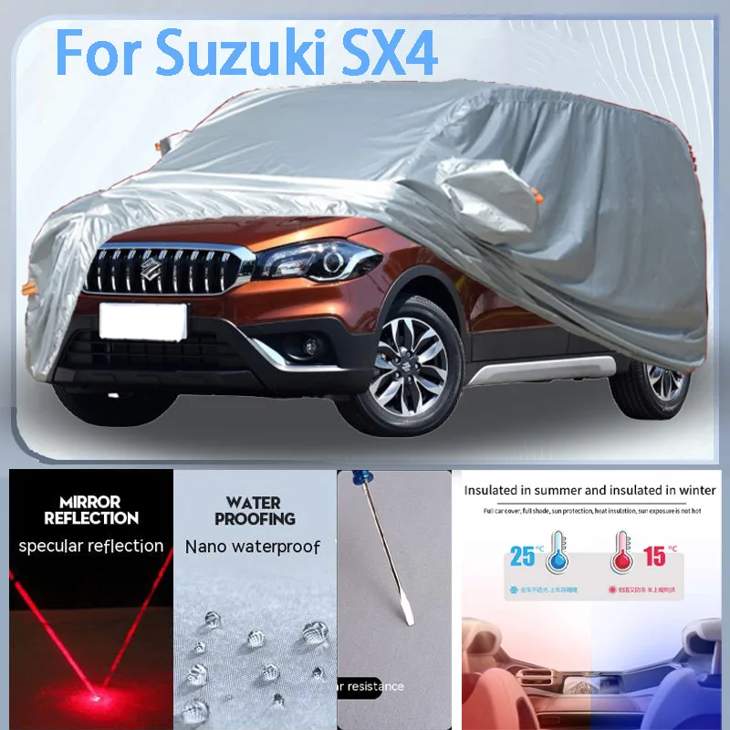 

For Suzuki SX4 Full Car cover with UV protection and Winter Insulation roles,Rainproof,Snowproof Ati-frost properties.