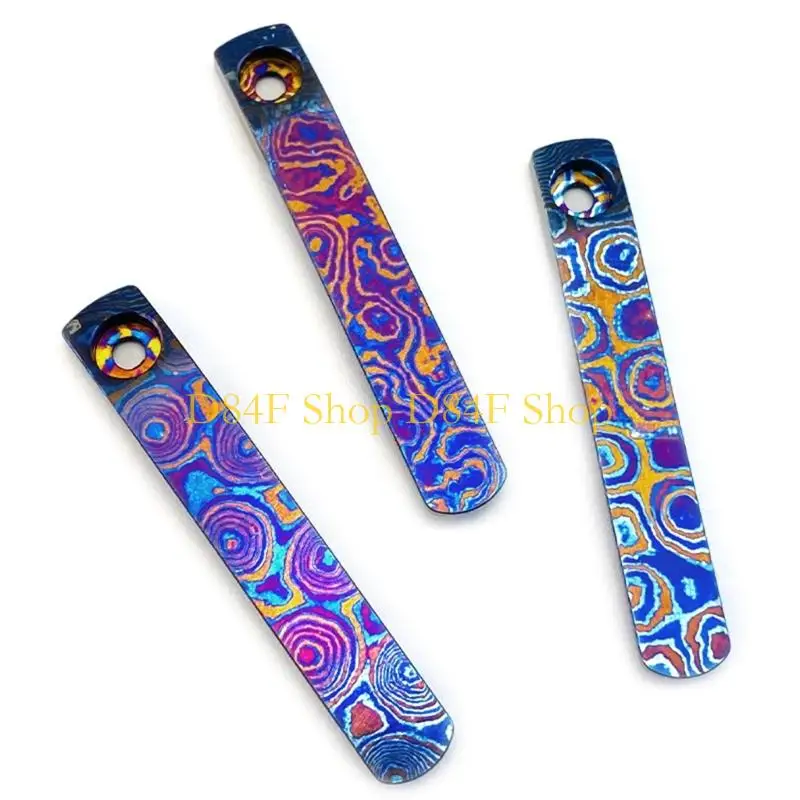 D84F Premium Alloy Damascus Pocket Clip Suitable with Select Cutter Models