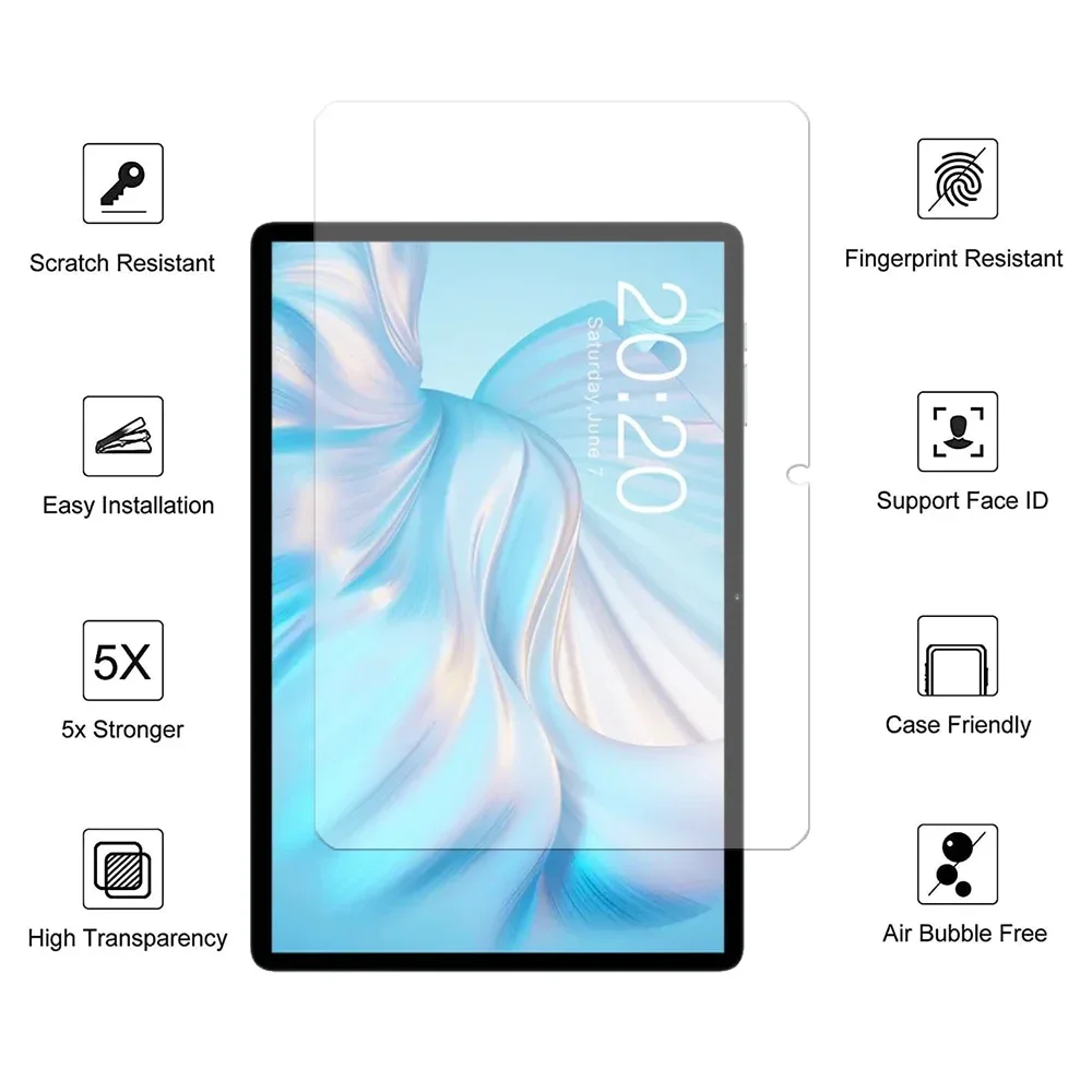 For Teclast M50 Pro 10.1 Inch Tempered Glass Screen Protector 2023 Tablet Sceatch Proof HD Clear Bubble Free Protective Film