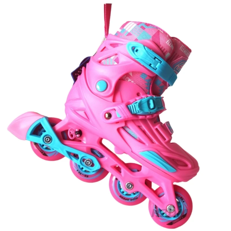 Inline Skates Roller Skates Kids Youth Figure Skates Leisure Training 4 Wheels Blue Pink Outdoor Sports Size 28-39