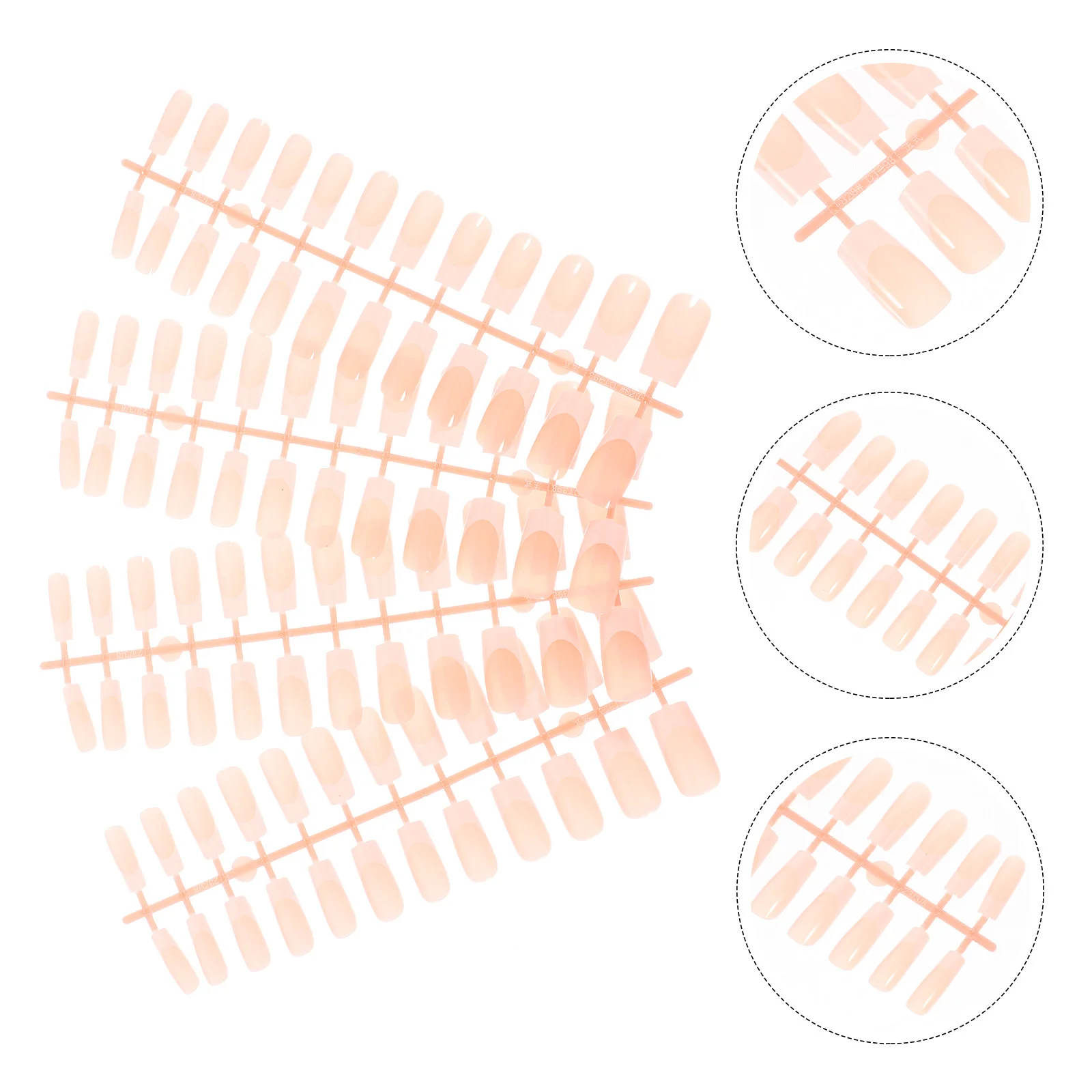 

24Pcs Pink Fake Nails Full Cover Nail Tips Press on Nails for Women Salon Or Home Use Strong Not Easy to Break False Nail Set