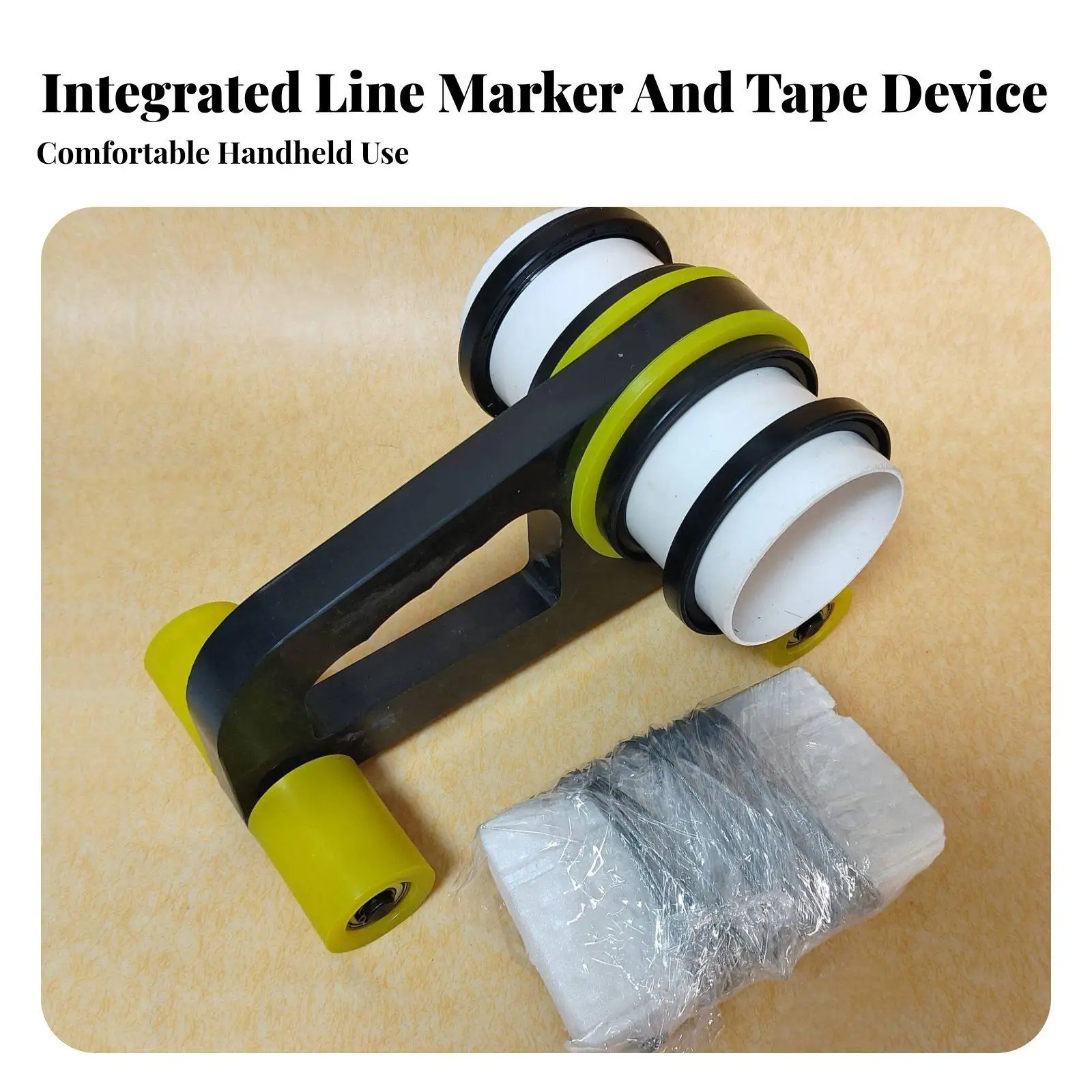 Ground Line Marking Machine Exact Application Circle Drawing Tape Guide Labor-Saving Floor Tape for Basketball Courts,
