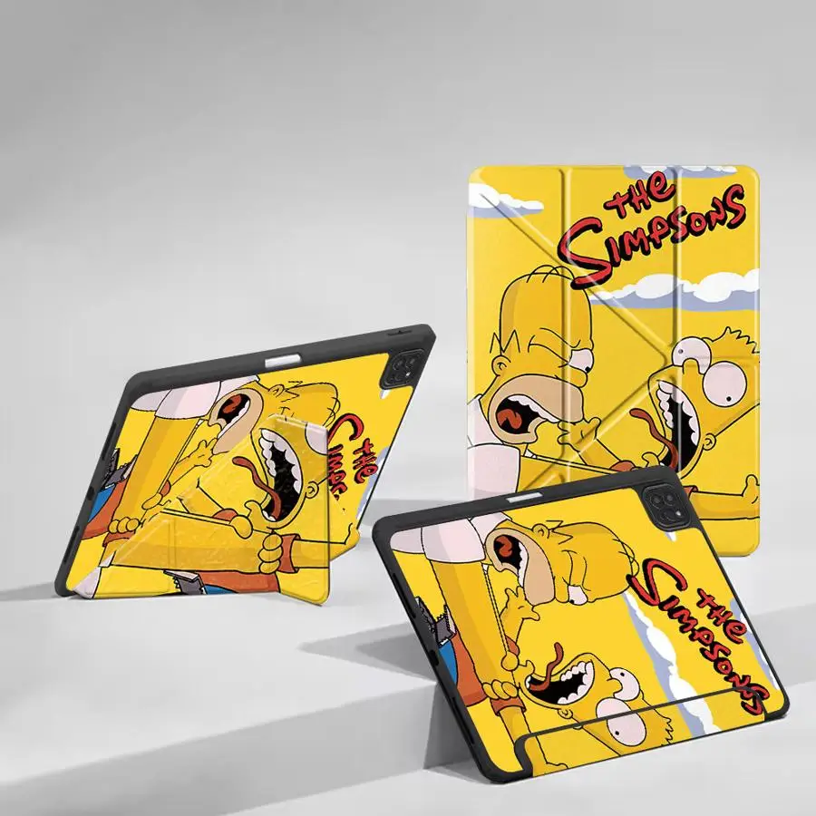 

Чехол-подставка для планшетов iPad Pro 2025, Pro 11-го, 10-го, 9-го, 8-го, 7-го поколений, 12.9 дюймов, Air 4, 5, M3, M2, 1, 2, M4, 11 дюймов, Mini 6, 7, The SimpsonS