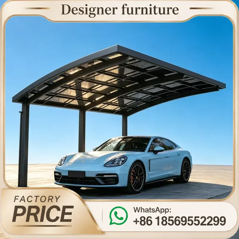 Commercial Residential Aluminium Carport, Waterproof Polycarbonate Parking Canopy, Reinforced Frame Outdoor Garage Pergola