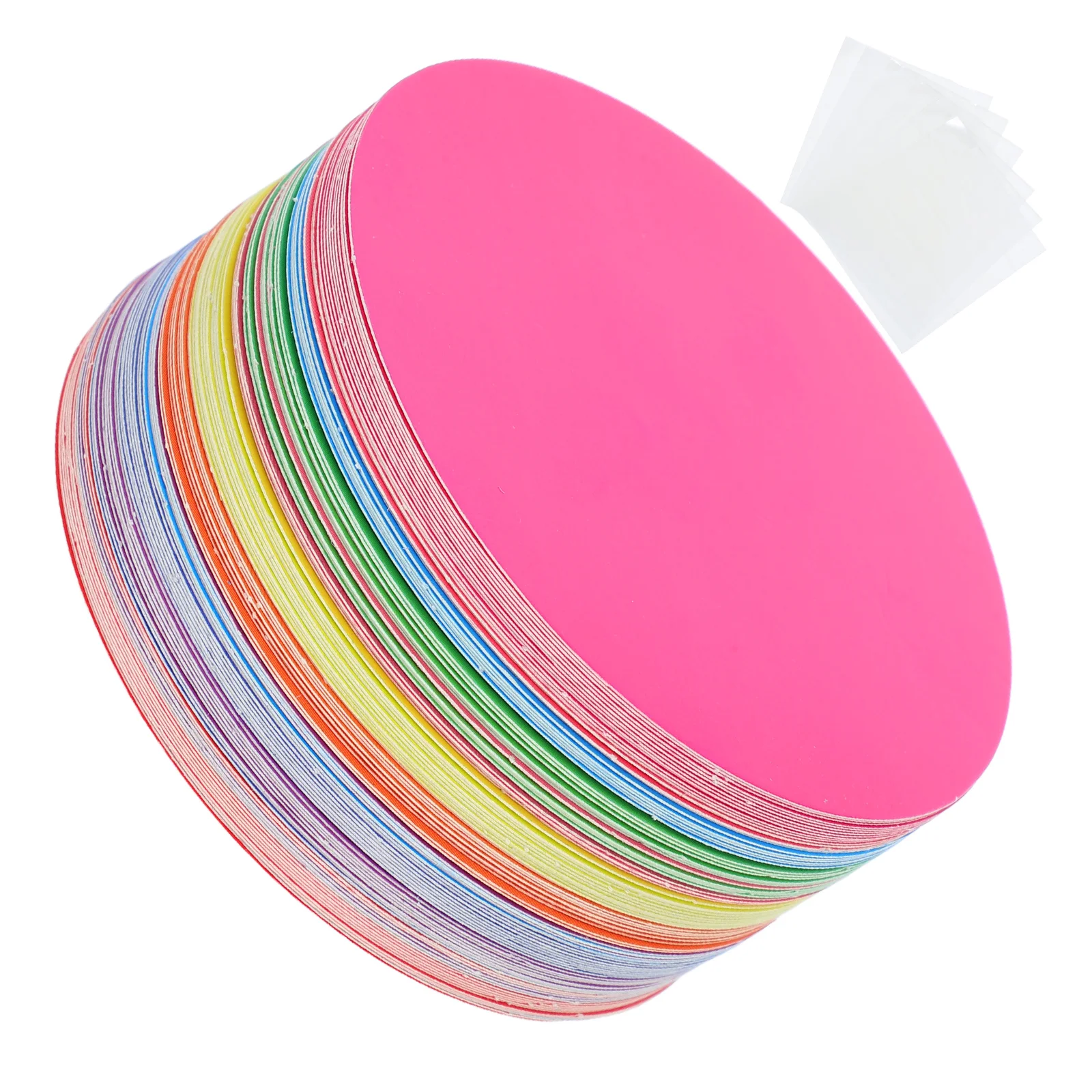 

108pcs Circle Cutouts Paper Bulletin Board Round Die Cut Teachers Diy Craft Office School Chalkboard Wall Decor For Classroom