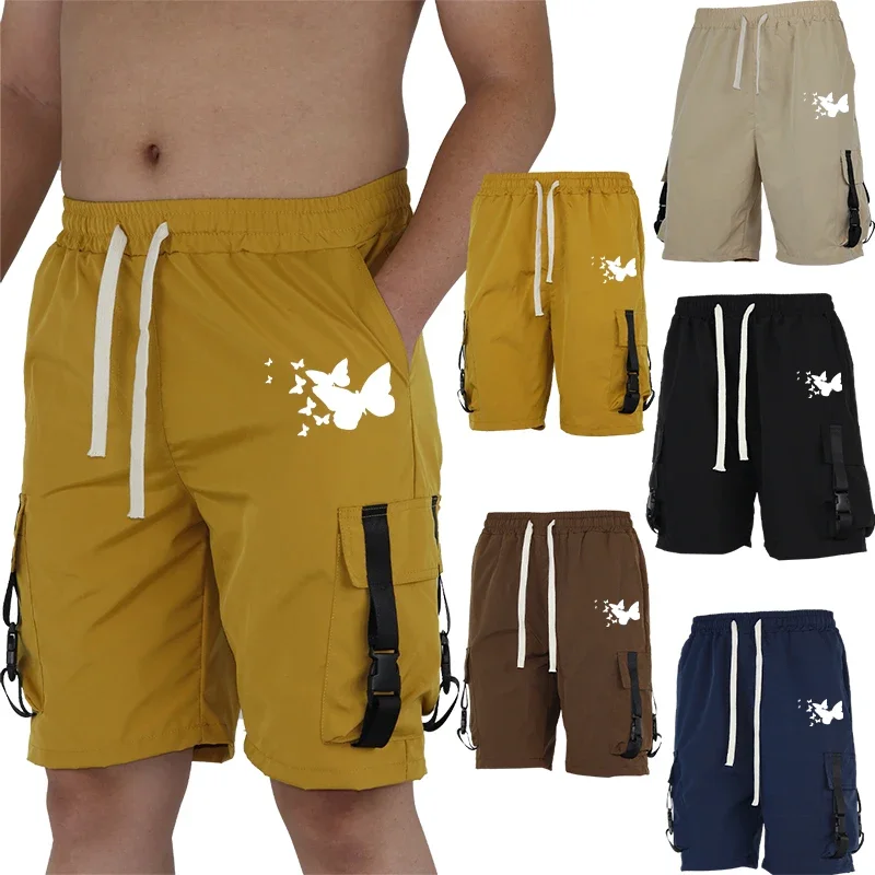 

Warm Weather Mens Cargo Shorts Graphic Print Summer Comfort Fit Utility Pockets Comfortable Feel Outdoor Fashion Resilient Pants