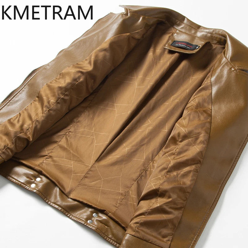 KMETRAM-Chaqueta de piel de oveja auténtica para Mujer, abrigo corto de talla grande, ropa coreana, primavera y otoño