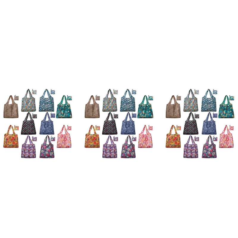 【SEE】식료품 가방 재사용 가능한 접이식 30팩 쇼핑 토트 50LBS 초대형 립스탑 패턴 기계 세탁 가능 보관함