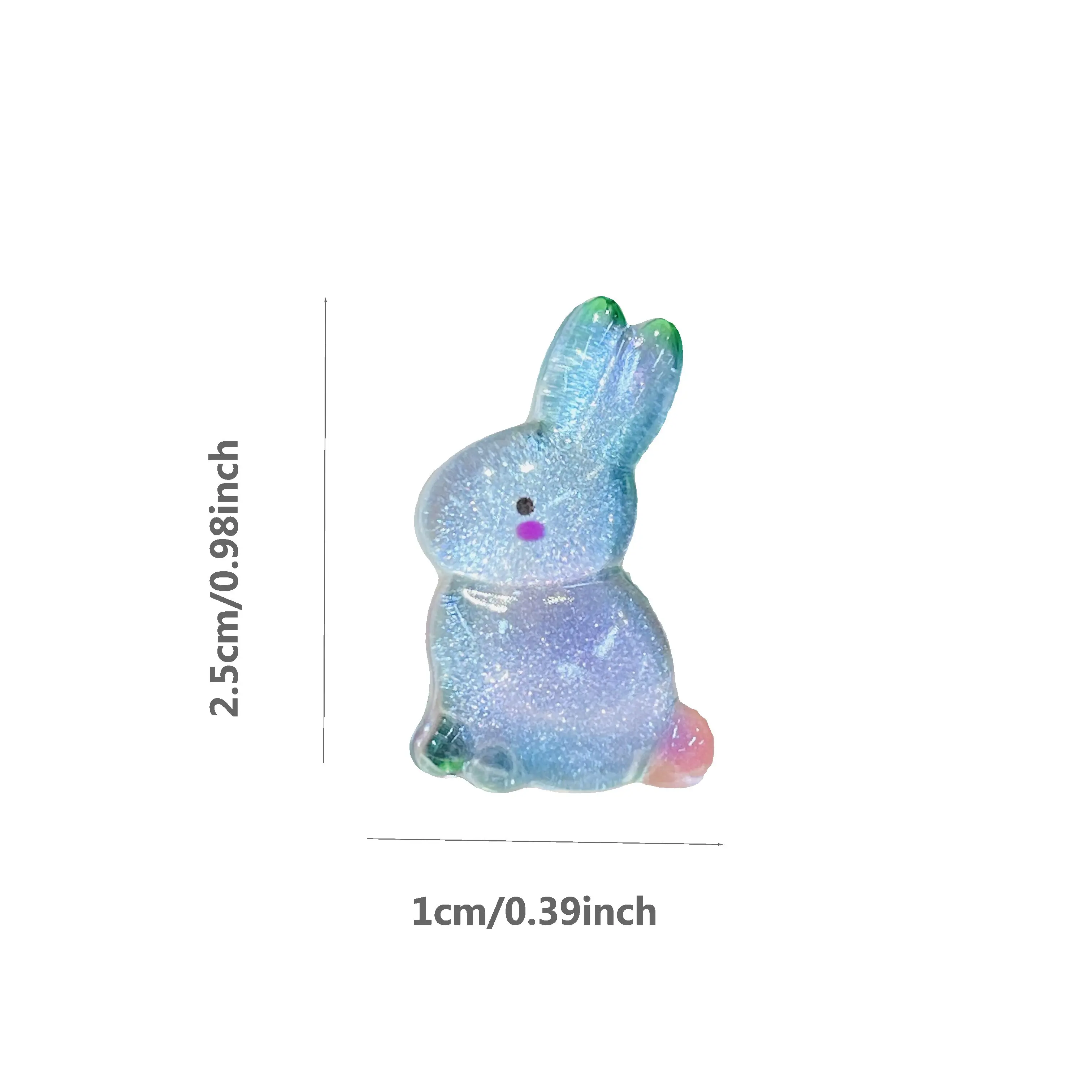 1-8Pcs Transparent Animals Swan Cat Rabbit Bear Butterfly Resin Shoe Charms Garden Shoes Button Ornaments Slipper Accessories