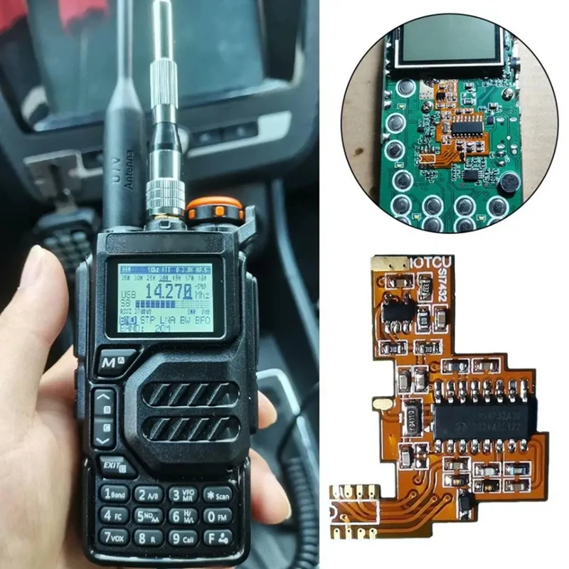 Módulo de modificación de componentes de oscilador de cristal de Chip SI4732, versión V2 FPC para Quansheng UV-K5/K6