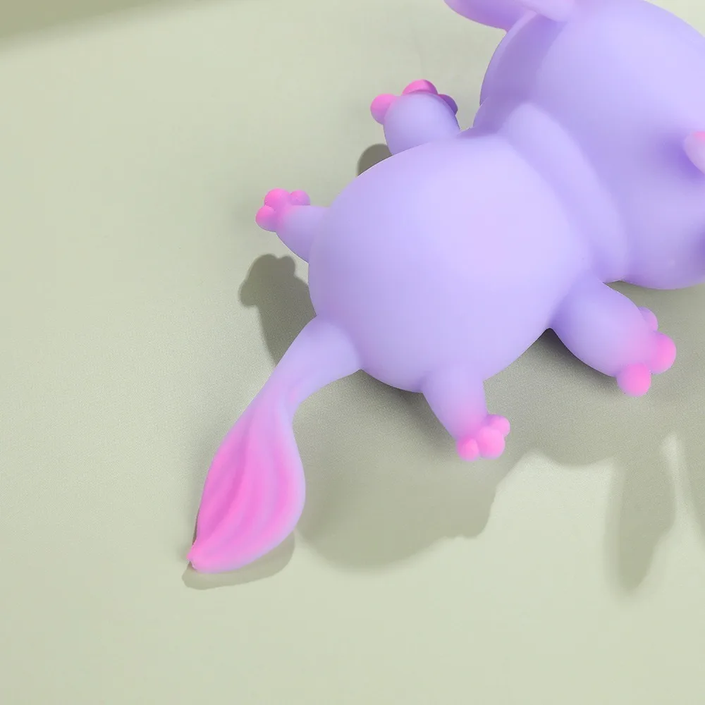 Axolotl – jouets à presser, anti-Stress, conception extensible, poisson de dessin animé, jouet Squishy, poupée Fidget, jouets à rebond lent, plusieurs couleurs