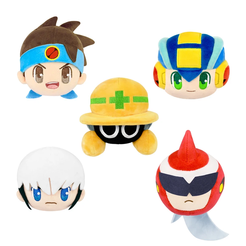 Cartoon Mega Man Plush Pendant Keychain Back Packaging Accessories Soft Car Pendant Car Keychain Good Friend Christmas Gift