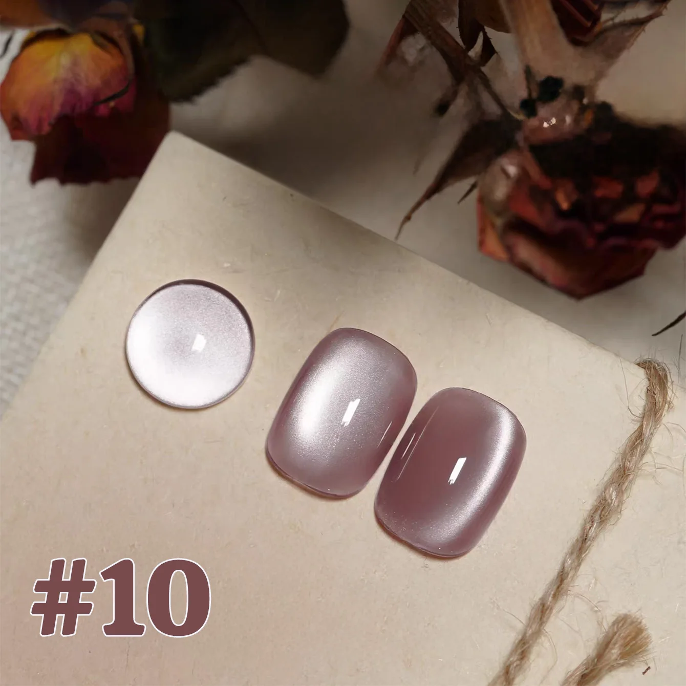 1 قطعة ZH الصيف الخريف غابة القيقب مساء القط العين هلام طلاء الأظافر 2025 عالية الجودة فلاش الزجاج الخرز الحرير هالوين مسمار الفن