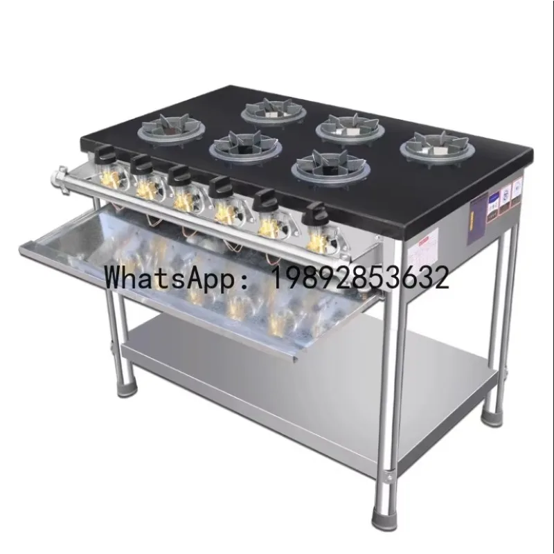 X-13  Korean Style Clay  Stove Commercial Stainless Steel Clay Pot Stove Four-Six-Eight Multi-Burner Gas Stove Kitchen Equipment